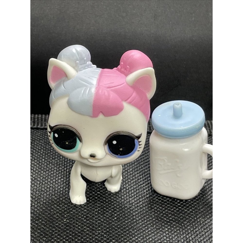 Lol Surprise Pet Series 3 Sugar Pup With Baby Goo Goo White Blue Drink Cup - Picture 1 of 9